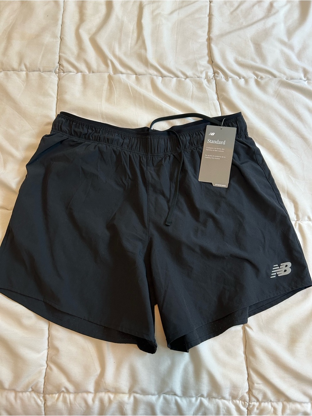 New Balance Black Men's Athletic Shorts with Subtle Logo
